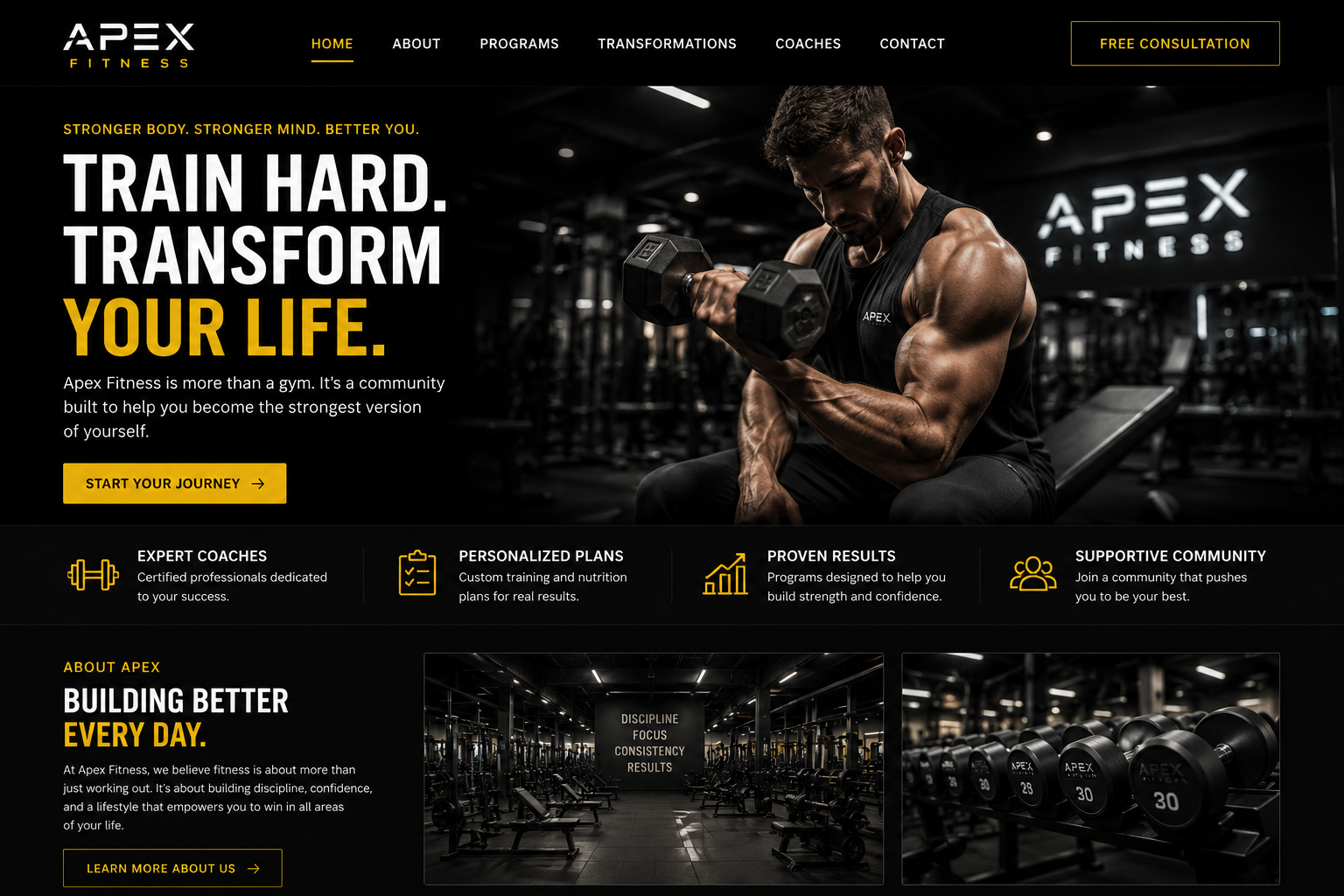 Fitness Website