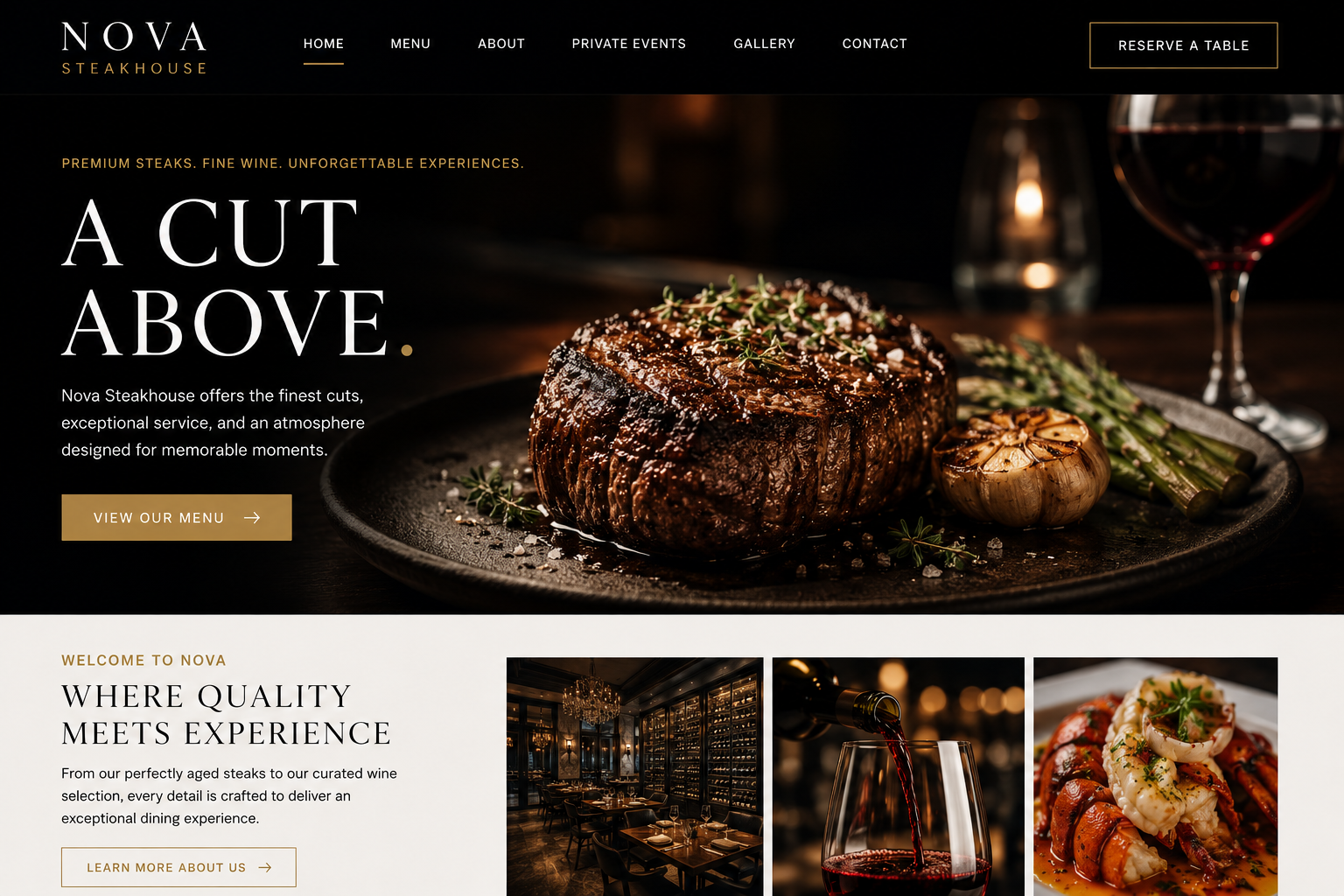 Restaurant Website